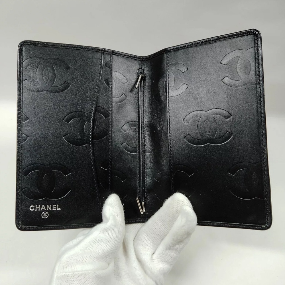 Chanel Calfskin Quilted Small Cambon Agenda Planner Black - Picture 4 of 9